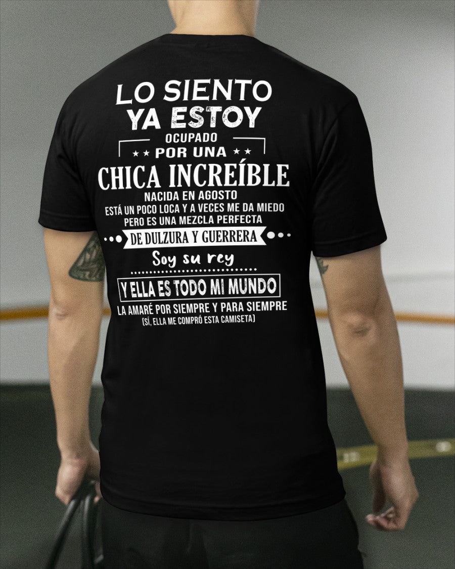 Lo siento chicas, ya estoy pillado - Mi novia está un poco loca y es adorable - Regalo especial para tu novio o esposo - (SKU04-156-08) - NTTD08