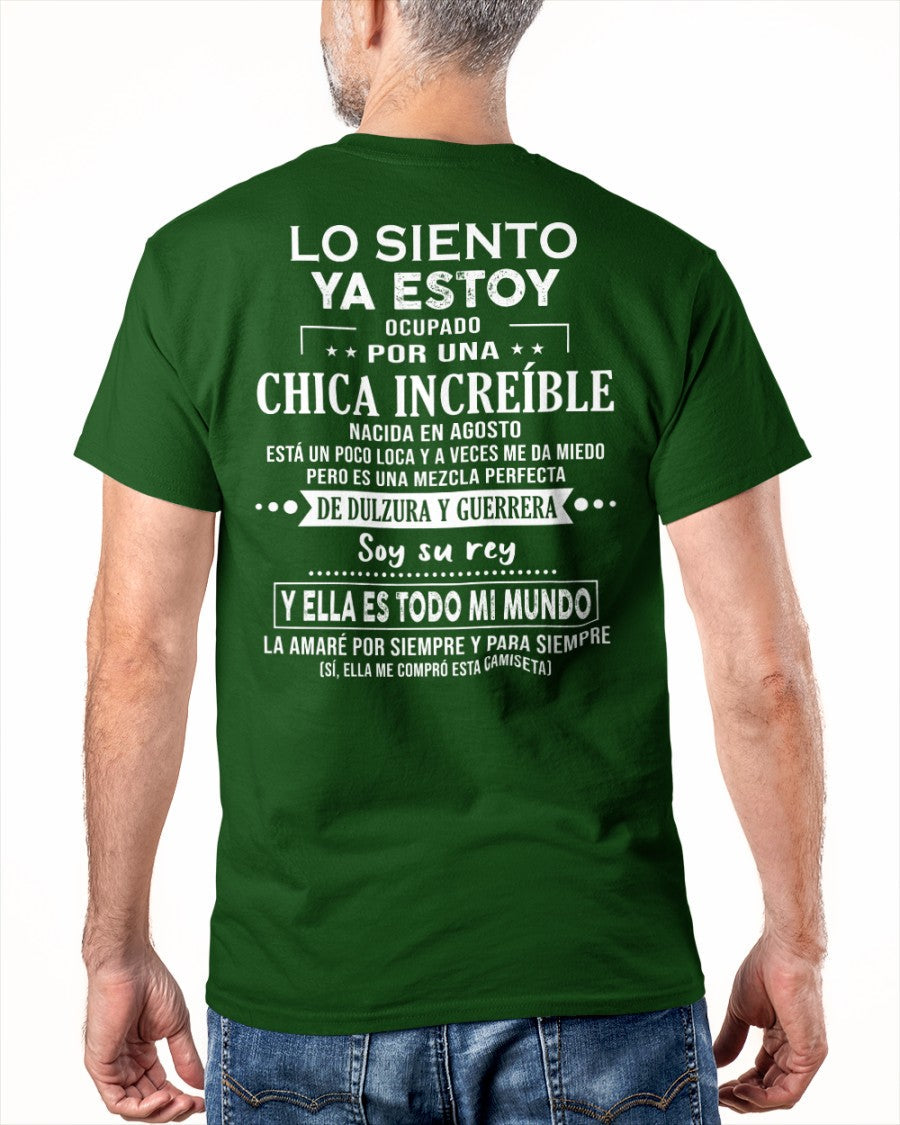 Lo siento chicas, ya estoy pillado - Mi novia está un poco loca y es adorable - Regalo especial para tu novio o esposo - (SKU04-156-08) - NTTD08