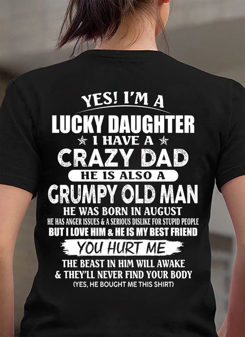 August - Awesome Grumpy Old Dad - Special gift for your daughter From Dad - TIEN08 (SKU10-50-08)