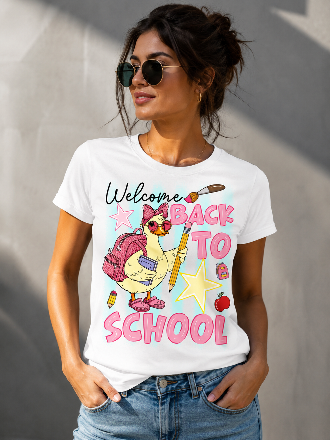 "WELCOME TO BACK TO SHOOL" – T – SHIRT FOR WOMEN – TIEN00