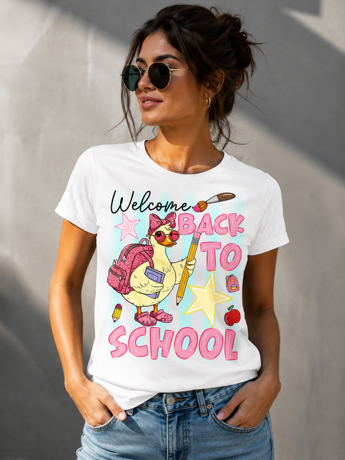"WELCOME TO BACK TO SHOOL" – T – SHIRT FOR WOMEN – TIEN00