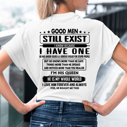 Good men Still Exist - gift for your girlfriend, wife from Husband - TIEN00 (SKU-GMSAU-00)