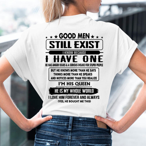 Good men Still Exist - gift for your girlfriend, wife from Husband - TIEN00 (SKU-GMSAU-00)