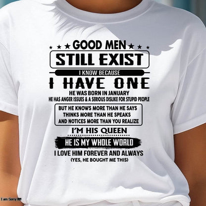January - Good men Still Exist - gift for your girlfriend, wife from Husband - TIEN01 (SKU-GM-01)