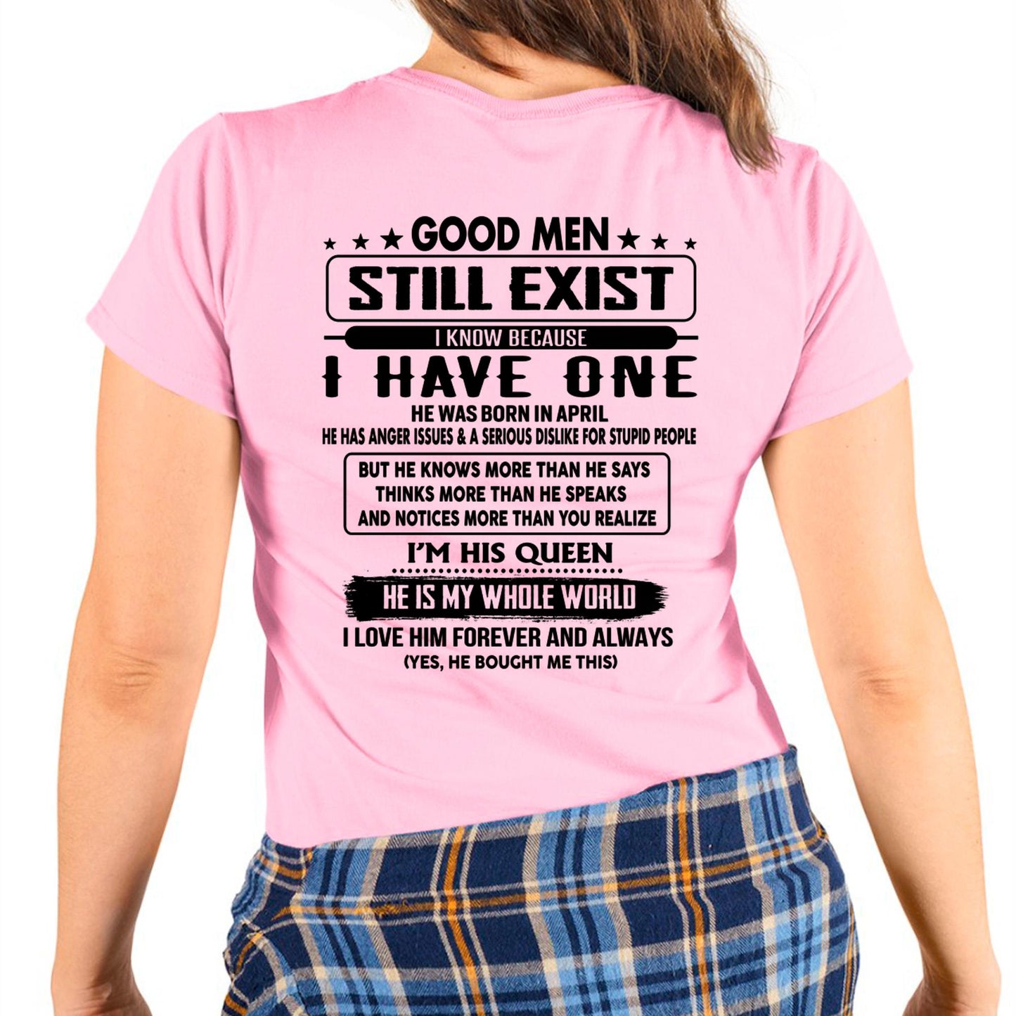 April - Good men Still Exist - gift for your girlfriend, wife from Husband - DOAN04 (SKU-GMSAU-04)