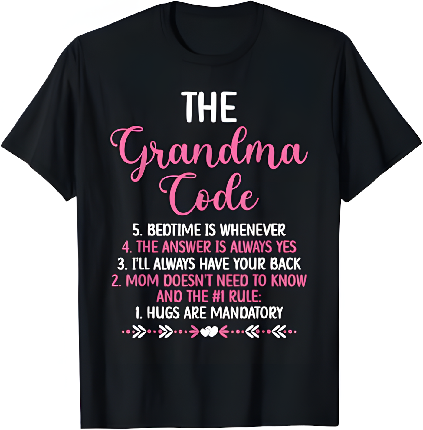 THE GRANDMA CODE T SHIRT - From grandma TIEN00