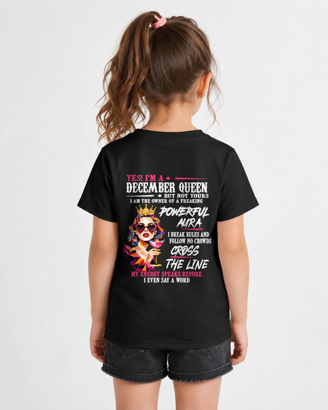 "My Powerful Aura Speaks People Before I Even Say A Word" – Beautiful T - Shirt For Women – TIEN12 (SKU2605-278-12)
