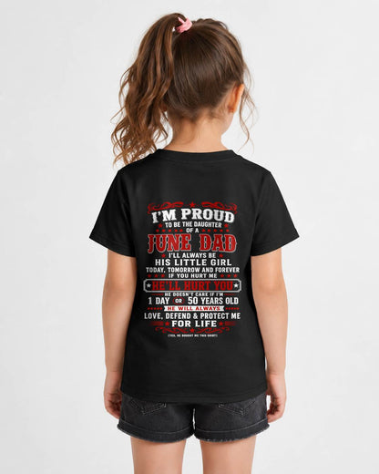 JUNE – "I'LL ALWAYS BE A LITTLE GIRL OF MY DAD" – RED VERSION – T – SHIRT FROM DAD – TIEN06 (SKU2608-154-06)