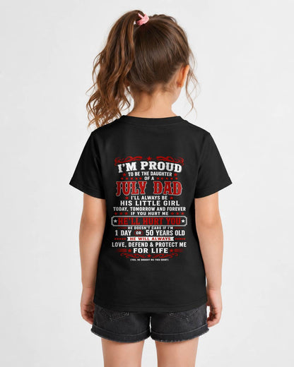 JULY – "I'LL ALWAYS BE A LITTLE GIRL OF MY DAD" – RED VERSION – T – SHIRT FROM DAD – TIEN07 (SKU2608-154-07)