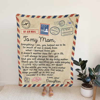 Special Gift For Mom Blanket - From Daughter