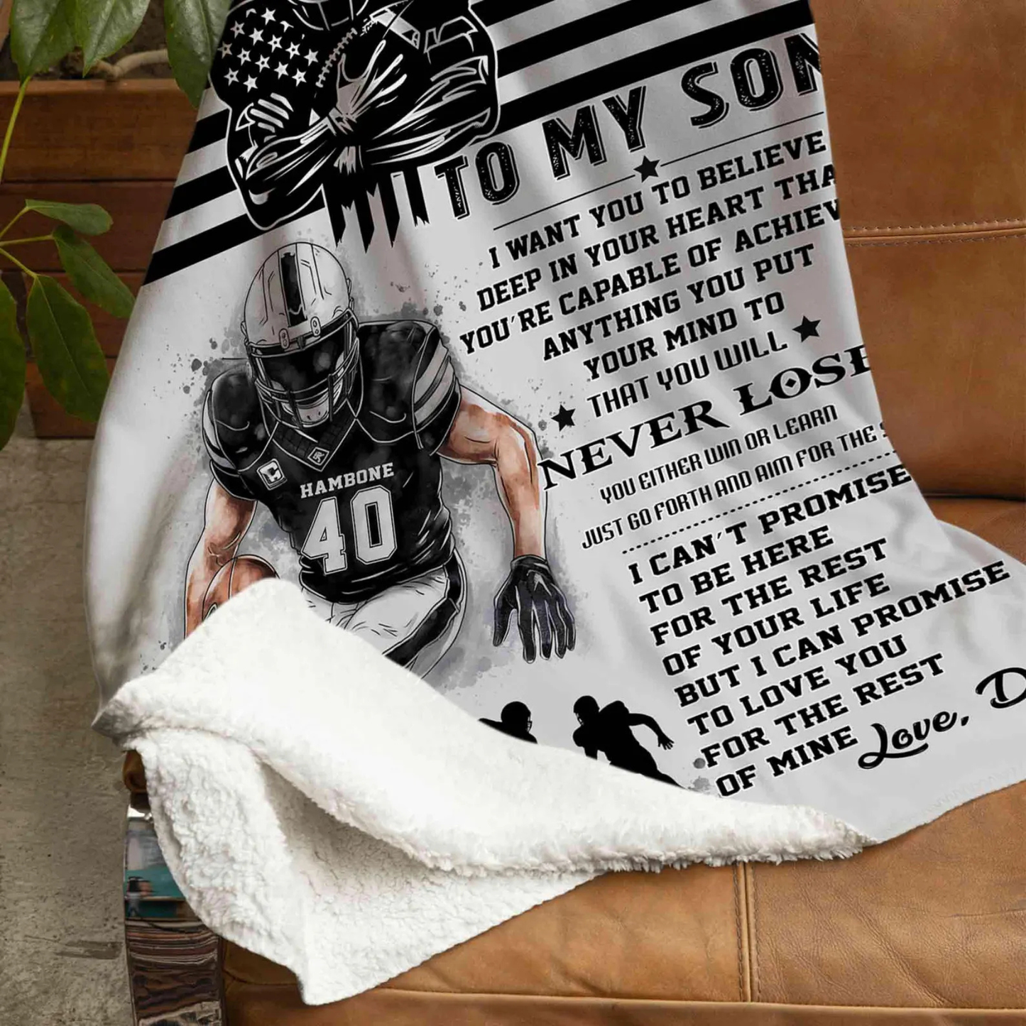 Special Gift For Son Blanket - From Dad