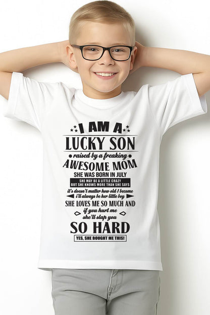 The Special T - Shirt For Son From Mom – "If you hurt me, my mother will slap you so hard" – TIEN07 (SKU2603-22-07)