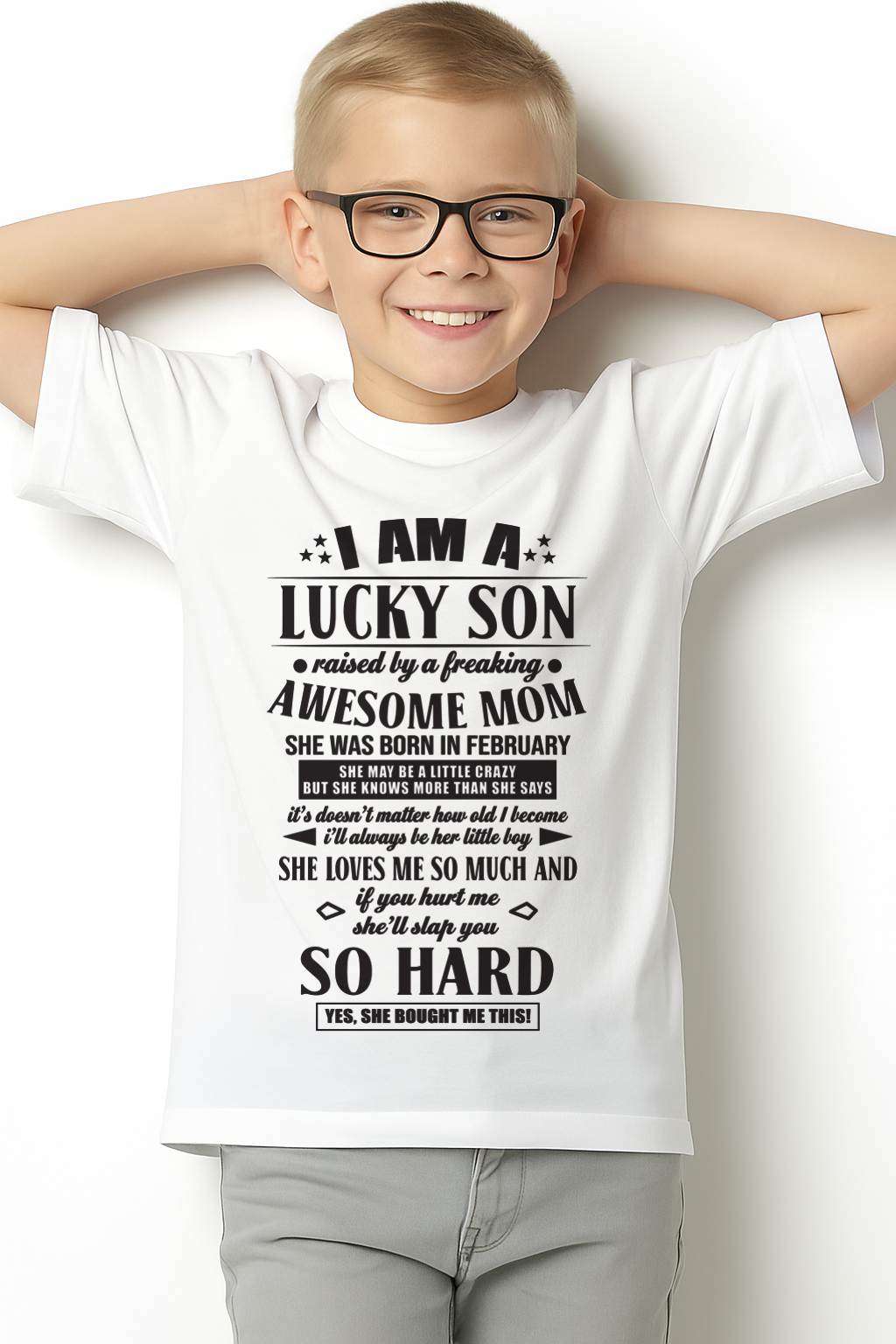 The Special T - Shirt For Son From Mom – "If you hurt me, my mother will slap you so hard" – TIEN02 (SKU2603-22-02)