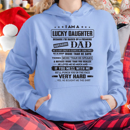 Lucky Daughter of Awesome Dad - Perfect Gift For Daughter From Dad - TIEN00 (SKU08-47-00)