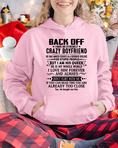 Back Off I Have An Extremely Crazy Boyfriend - - Gift For Wife From Husband - TIEN00 (SKUT-BACKOFF-00)