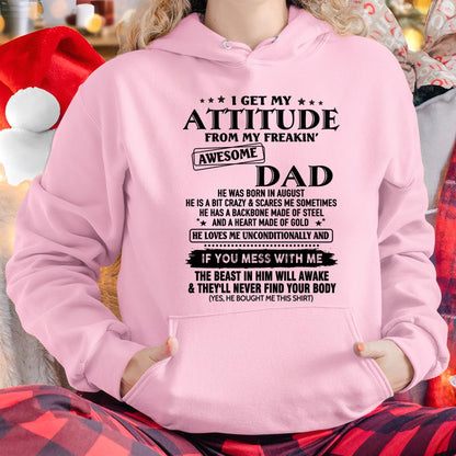 August - Gift For Son and Daughter From Dad - DOAN08 - (SKU-TDADC-08)
