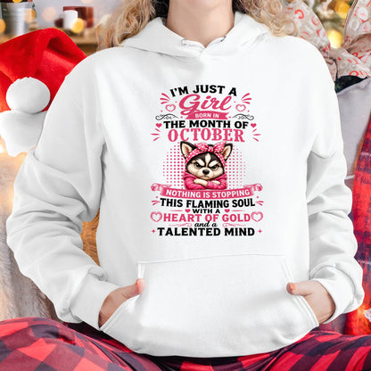 October Women – "The Girl With A Heart Of Gold And Talented Mind" – The Beautiful T - Shirt For Women – TIEN10 (SKU2605-66-10)