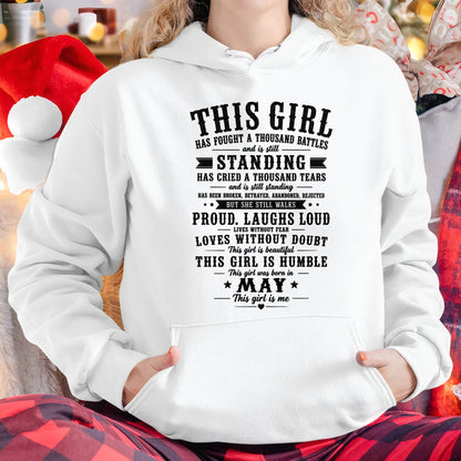 "Through A Thousand Battles, She Stands Proud And Laughs Loud" – The Beautiful T - Shirt For Women – TIEN05 (SKU2606-135-05)