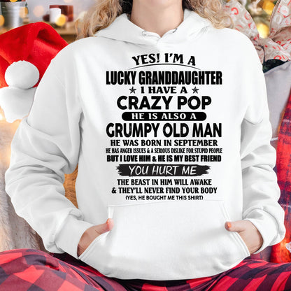 SEPTEMBER - LUCKY GRANDDAUGHTER OF CRAZY POP - PERFECT GIFT FOR YOUR GRANDDAUGHTER FROM POP - TIEN09 (SKU12-39-09)