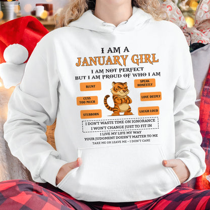 "I AM A JANUARY GIRL" - Birthday Gift For January Girls - FMA TIEN01 (SKU26T-01-62-01)