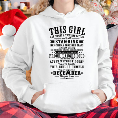"Through A Thousand Battles, She Stands Proud And Laughs Loud" – The Beautiful T - Shirt For Women – TIEN12 (SKU2606-135-12)