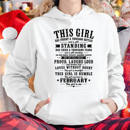 "Through A Thousand Battles, She Stands Proud And Laughs Loud" – The Beautiful T - Shirt For Women – TIEN02 (SKU2606-135-02)