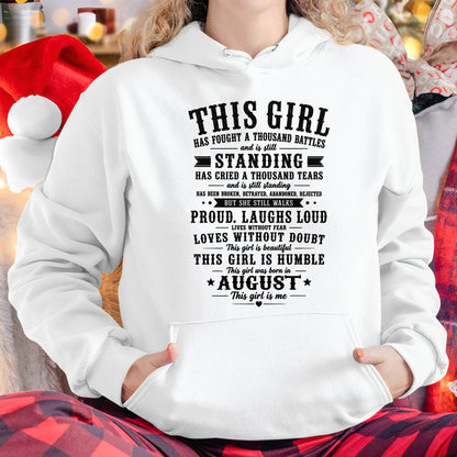 "Through A Thousand Battles, She Stands Proud And Laughs Loud" – The Beautiful T - Shirt For Women – TIEN08 (SKU2606-135-08)