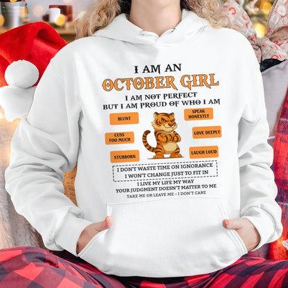"I AM A OCTOBER GIRL" - Birthday Gift For October Girls - FMA TIEN10 (SKU26T-01-62-10)