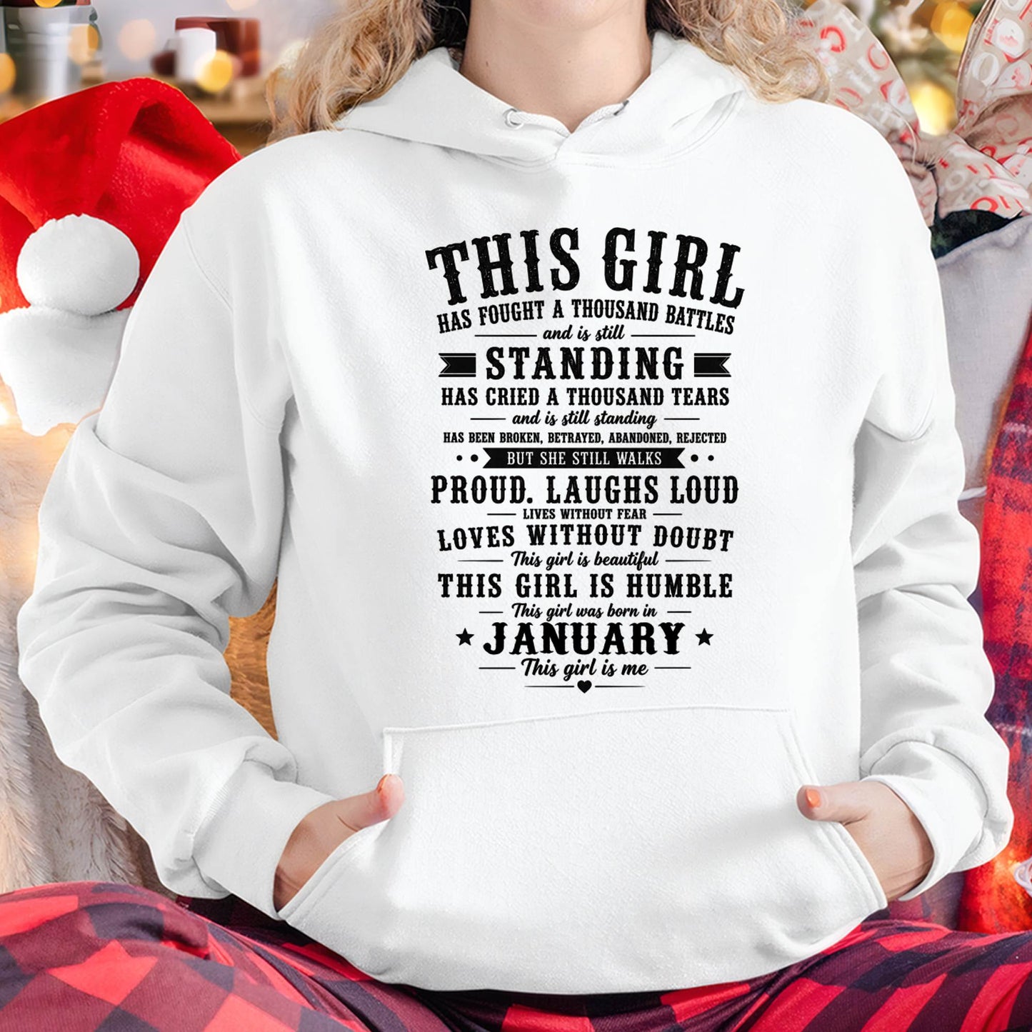 "Through A Thousand Battles, She Stands Proud And Laughs Loud" – The Beautiful T - Shirt For Women – TIEN01 (SKU2606-135-01)