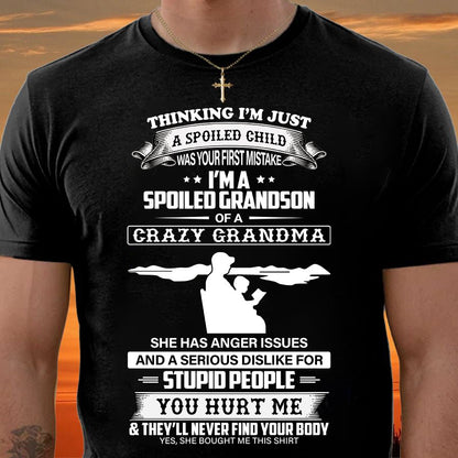 Spoiled by Grandma Shirt – From Grandma to Grandson TIEN00 (SKU-GMS2-00)