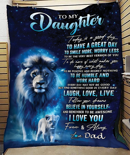 Special Gift For Your Daughter Blanket - From Dad (SKUB11-60)