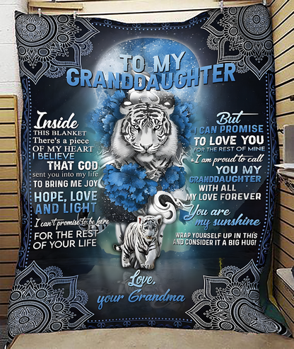 Special Gift For Your Granddaughter Blanket - From Grandma (SKUB12-15)