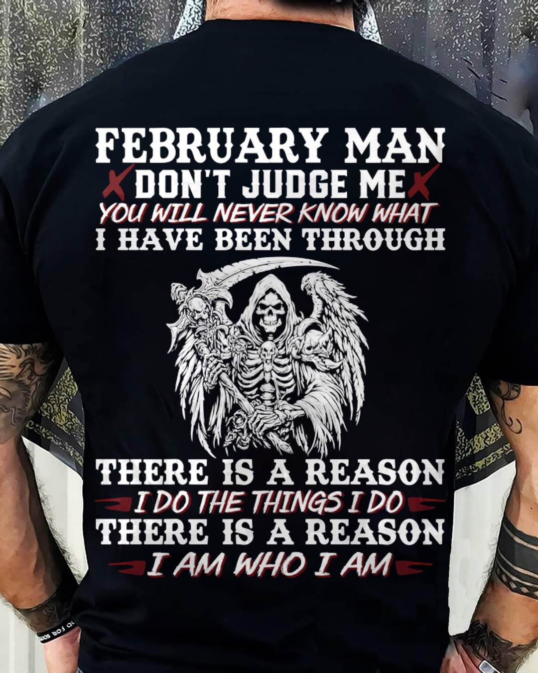 February Man Don't Judge Me – T-Shirt For Man – DOAN02 (SKU10-49-02)