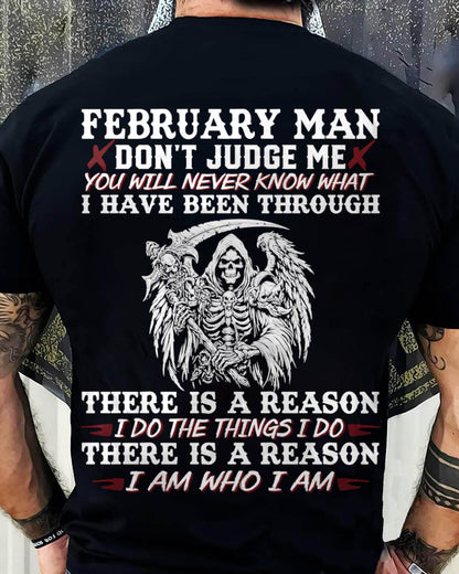 February Man Don't Judge Me – T-Shirt For Man – DOAN02 (SKU10-49-02)