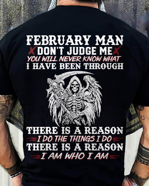 February Man Don't Judge Me – T-Shirt For Man – TIEN02 (SKU10-49-02)