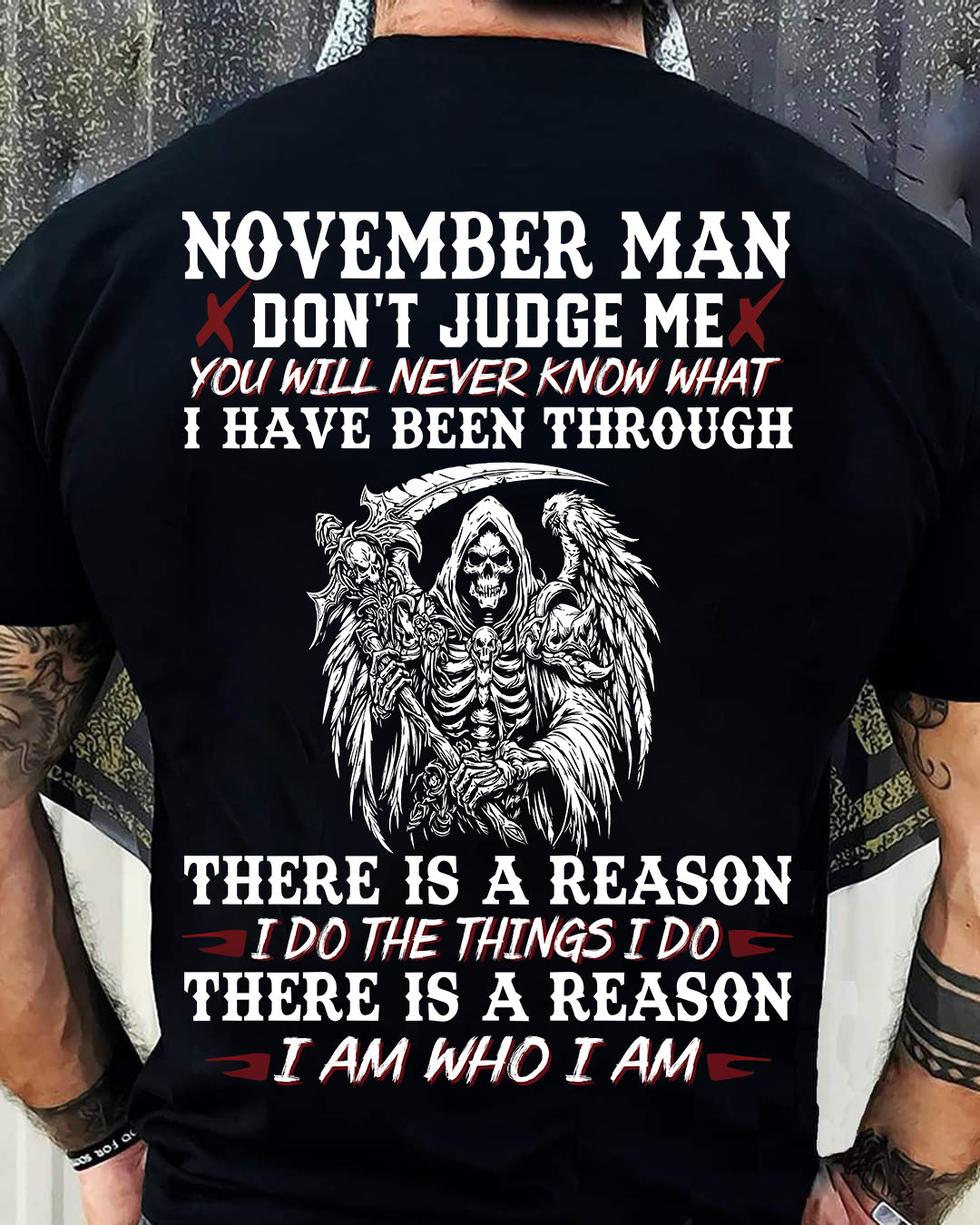 November Man Don't Judge Me – T-Shirt For Man – DOAN11 (SKU10-49-11)