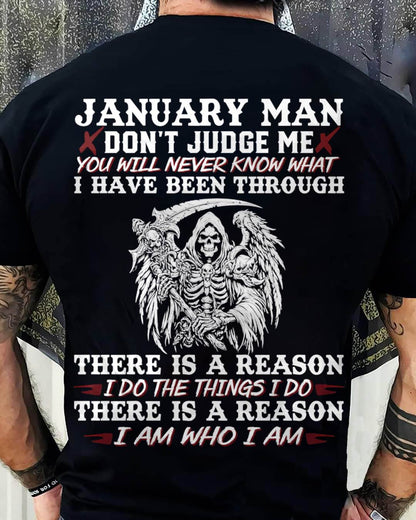 January Man Don't Judge Me – T-Shirt For Man – DOAN01 (SKU10-49-01)