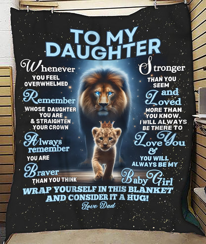 Special Gift For Your Daughter Blanket - From Dad (SKUB12-126)
