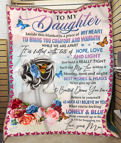 Special Gift For Your Daughter Blanket - From Mom (SKUB12-104)