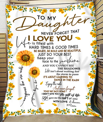 SPECIAL BLANKET TO YOUR DAUGHTER - A WARM HUG FROM MOM - TIEN00 (SKU2608-33)