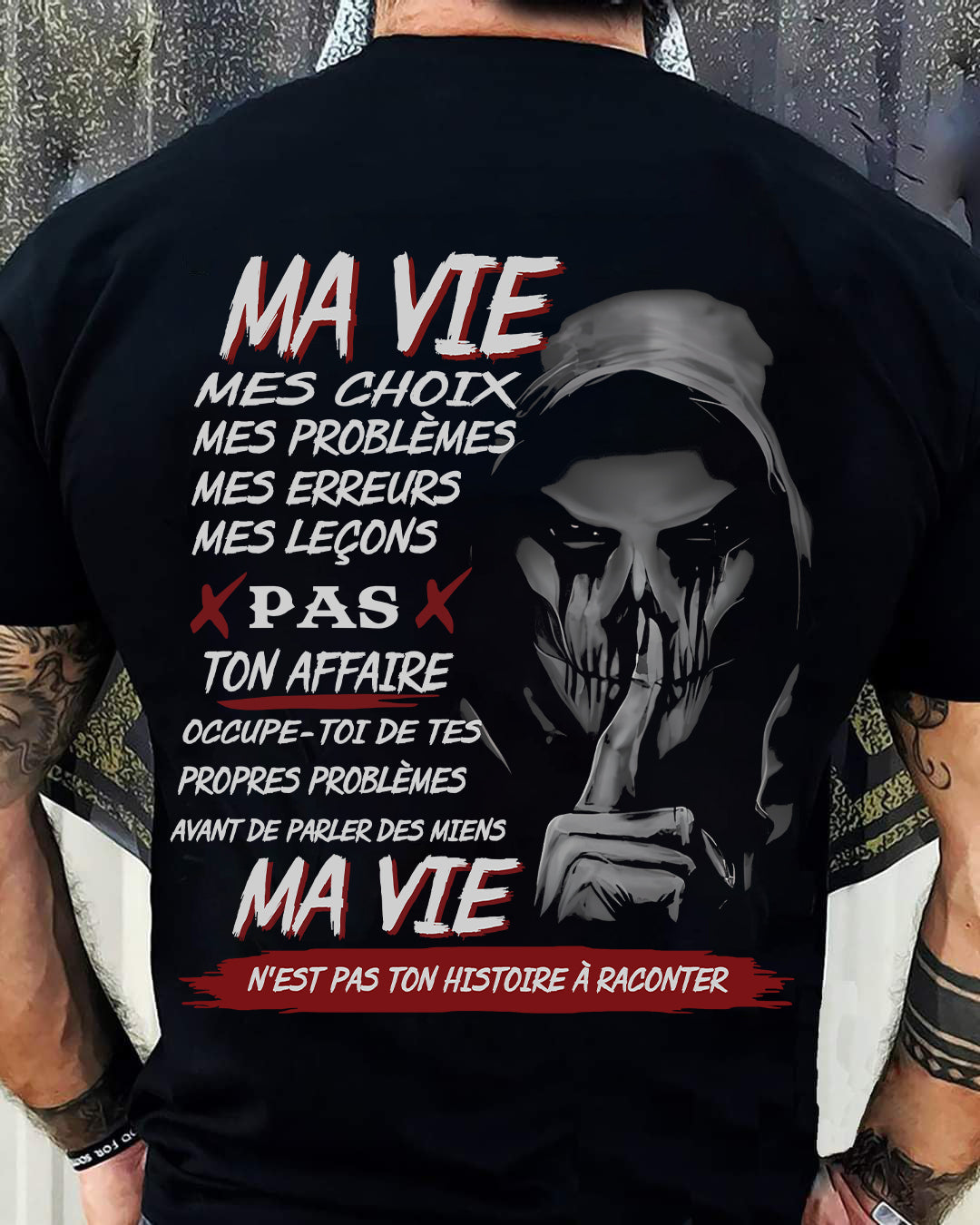 MA VIE – T-shirt pour homme – DOAN00 (SKU12-247)