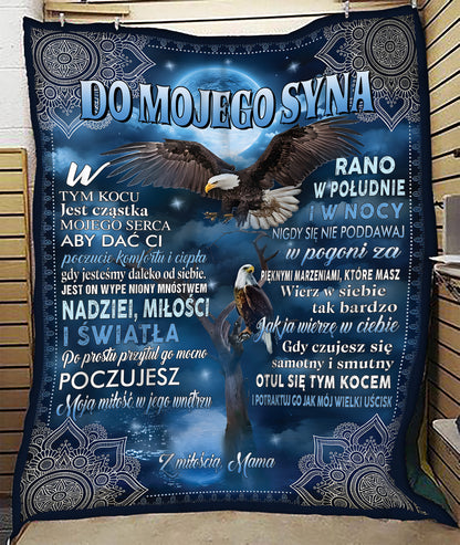 Specjalny prezent dla syna – koc od mamy (SKUB12-199)