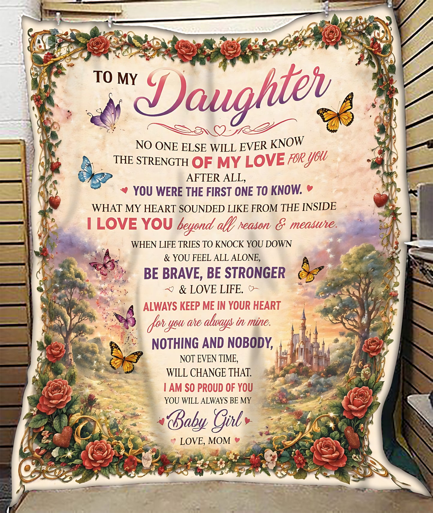 Special Gift For Your Daughter Blanket - From Mom - (SKU2605-427)
