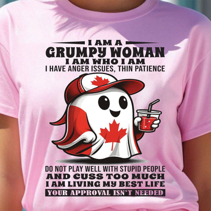 I Am A Grumpy Woman I Am Who I Am - T Shirt For Woman - DOAN (SKU09-84)