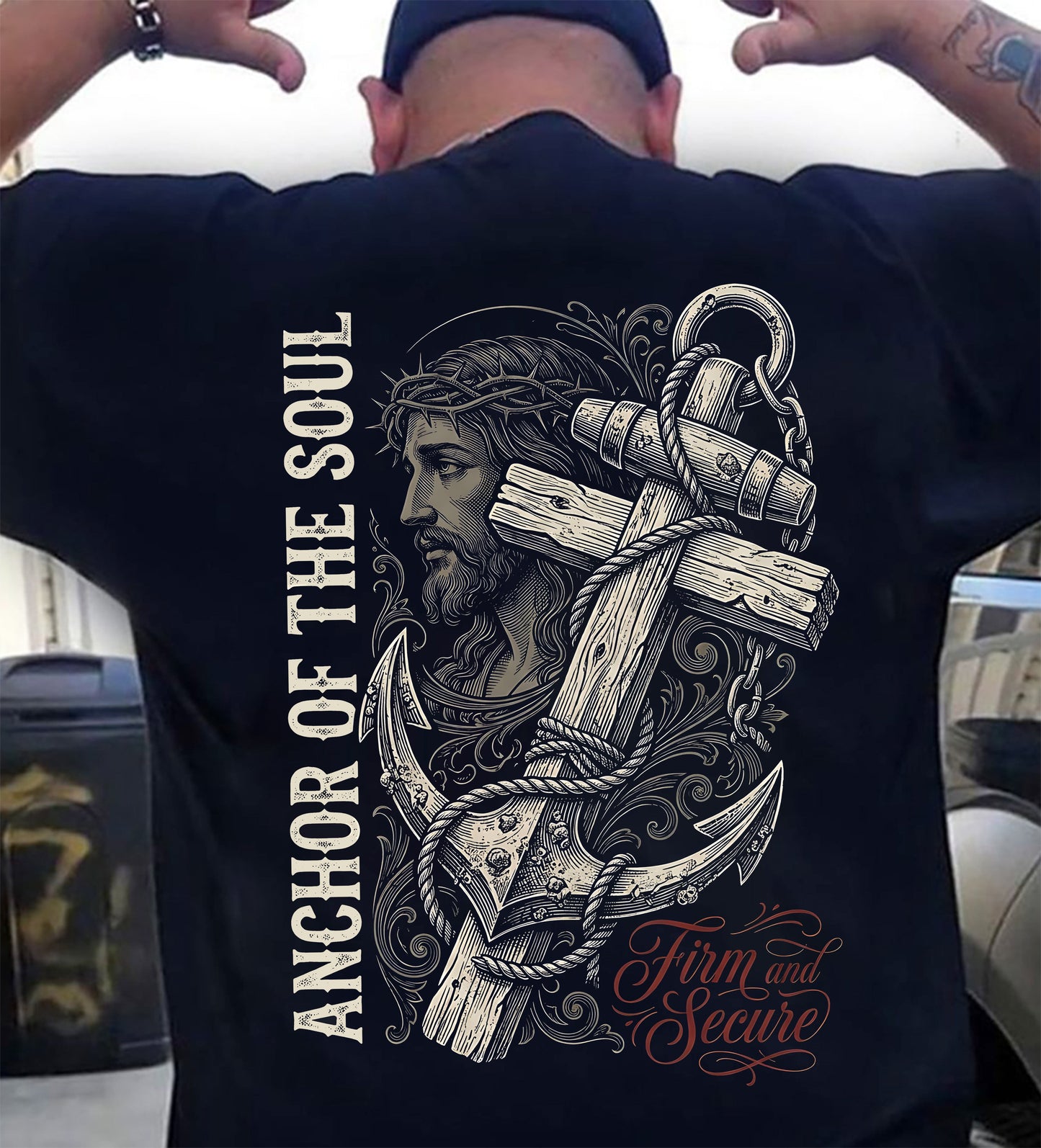 ANCHOR OF THE SOUL - CHRISTIAN T-SHIRT - FOR MEN tien00 (SKU2608-139)