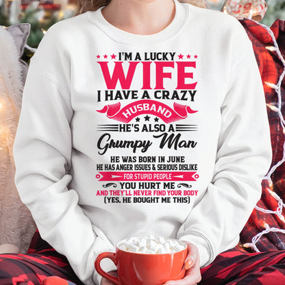 JUNE - TO MY WIFE - I'M A LUCKY WIFE - GIFT FROM HUSBAND - TIEN06 (SKU10-136-06)