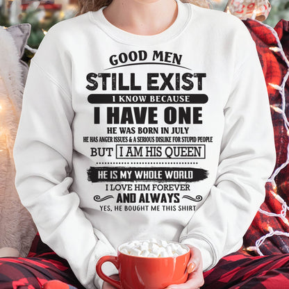 July - Good Men Still Exist - Perfect Gift For Girlfriend, Wife From Husband - TIEN07 (SKU07-166-07)