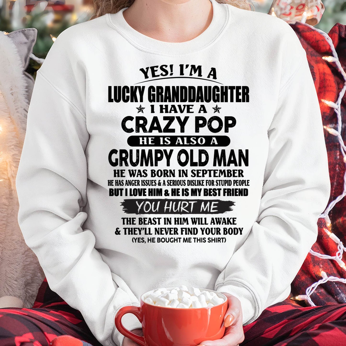 SEPTEMBER - LUCKY GRANDDAUGHTER OF CRAZY POP - PERFECT GIFT FOR YOUR GRANDDAUGHTER FROM POP - TIEN09 (SKU12-39-09)