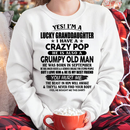 SEPTEMBER - LUCKY GRANDDAUGHTER OF CRAZY POP - PERFECT GIFT FOR YOUR GRANDDAUGHTER FROM POP - TIEN09 (SKU12-39-09)