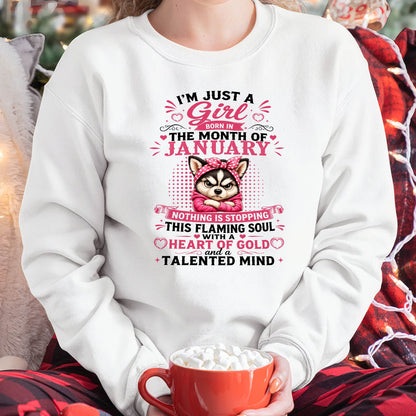 January Women – "The Girl With A Heart Of Gold And Talented Mind" – The Beautiful T - Shirt For Women – TIEN01 (SKU2605-66-01)